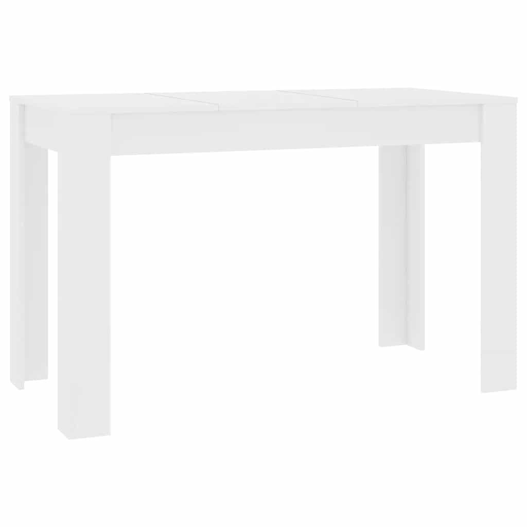 Eettafel Bewerkt Hout Wit 120x60x76 cm - 34% Korting