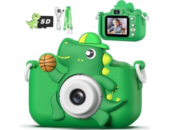 Kindercamera Dino Groen - 33% Korting