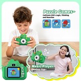 Kindercamera Dino Groen - 33% Korting