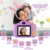Digitale Kindercamera Dolfijn 40MP 1080P Paars | 32GB SD | USB-C | 33% Korting