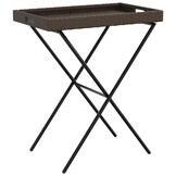 VidaXL Dienbladtafel Inklapbaar Poly Rattan Bruin - 65x40x75 cm - 33% Korting