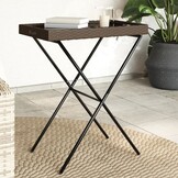 VidaXL Dienbladtafel Inklapbaar Poly Rattan Bruin - 65x40x75 cm - 33% Korting