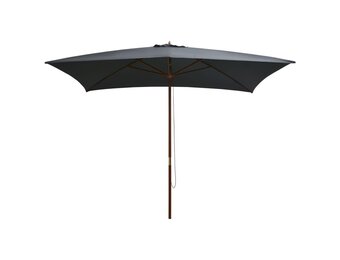 VidaXL Parasol Antraciet 200x300cm met Hout Hoge Korting