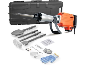 Krachtige Sloophamer 2200W - Betonbreker Oranje - 35% Korting