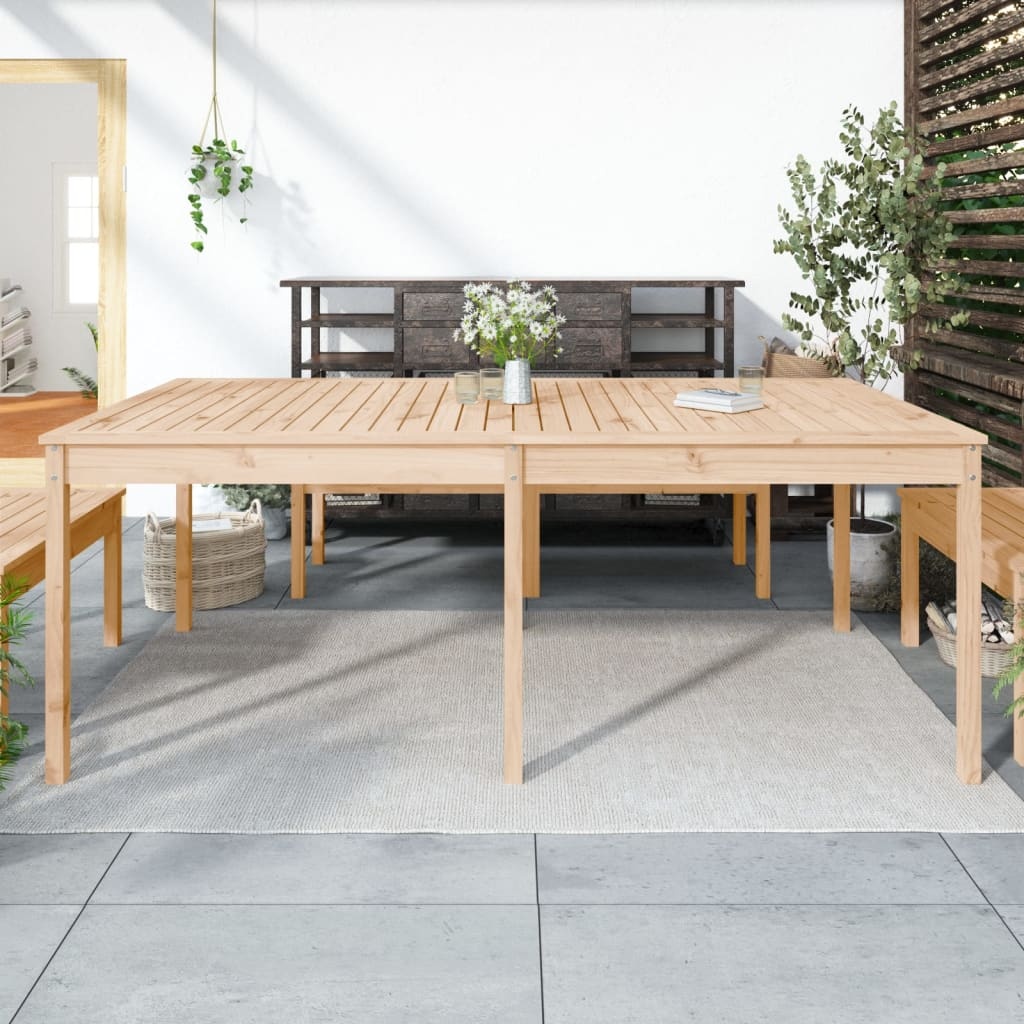 vidaXL Massieve Grenenhouten Tuintafel 203,5 cm - 35% Korting