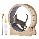 Groot Kattenloopwiel 91 cm | Massief Hout | Stil & Stabiel Trainingswiel