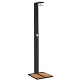 Buitendouche Poly Rattan & Acaciahout Zwart - 35% Korting!