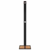 Buitendouche Poly Rattan & Acaciahout Zwart - 35% Korting!