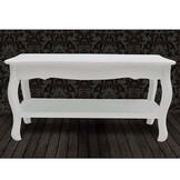Witte MDF Salontafel met 2 Lagen - 30% Korting