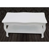 Witte MDF Salontafel met 2 Lagen - 30% Korting