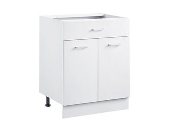Onderkast Wit Shaker Stijl 60x48x82 cm | Soft-close Lade & Deuren | 54% Korting