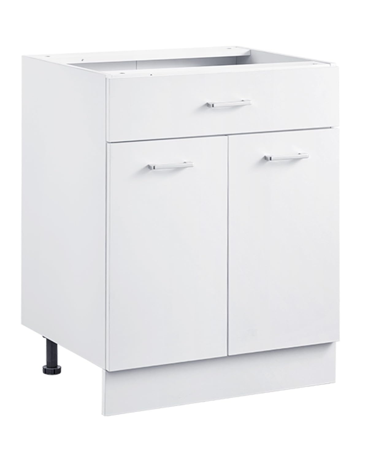 Onderkast Wit Shaker Stijl 60x48x82 cm | Soft-close Lade & Deuren | 54% Korting