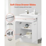 Onderkast Wit Shaker Stijl 60x48x82 cm | Soft-close Lade & Deuren | 54% Korting