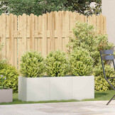 Plantenbak Staal Wit 120x40x40 cm - 34% Korting