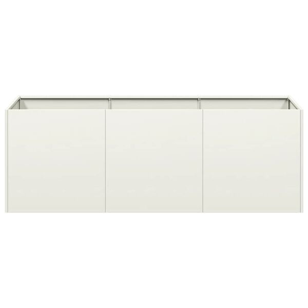 Plantenbak Staal Wit 120x40x40 cm - 34% Korting