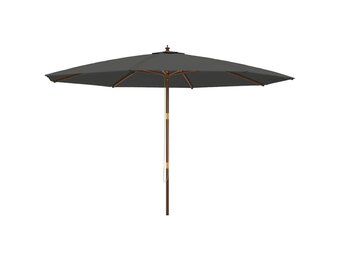 vidaXL Parasol Antraciet 400x273 cm met Houten Paal - 54% Korting