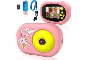 Roze Kinder Camera met 32% Korting - 1080P HD & 32GB