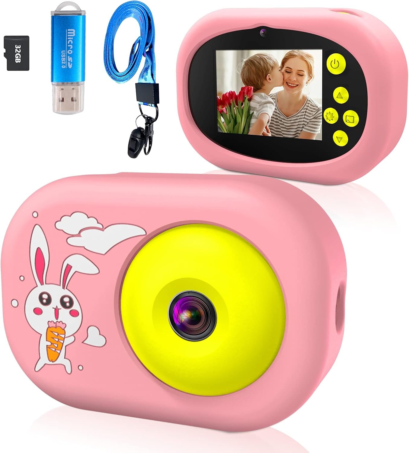 Roze Kinder Camera met 32% Korting - 1080P HD & 32GB