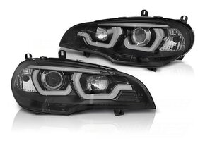 Koplampen Dual Halo Rims BMW X5 E70 (07-13) Zwart - 55% Korting