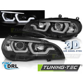 Koplampen Dual Halo Rims BMW X5 E70 (07-13) Zwart - 55% Korting