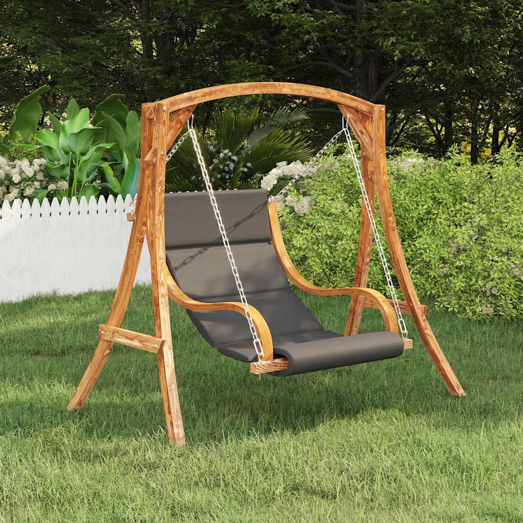 Schommelstoel met Kussen - Gebogen Hout (35% Korting)