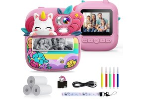 Kinder Instant Camera Roze 1080P HD - 40% Korting