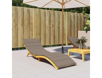 VidaXL Ligbedkussen 200x50x3cm Oxford Stof Taupe - 34% Korting