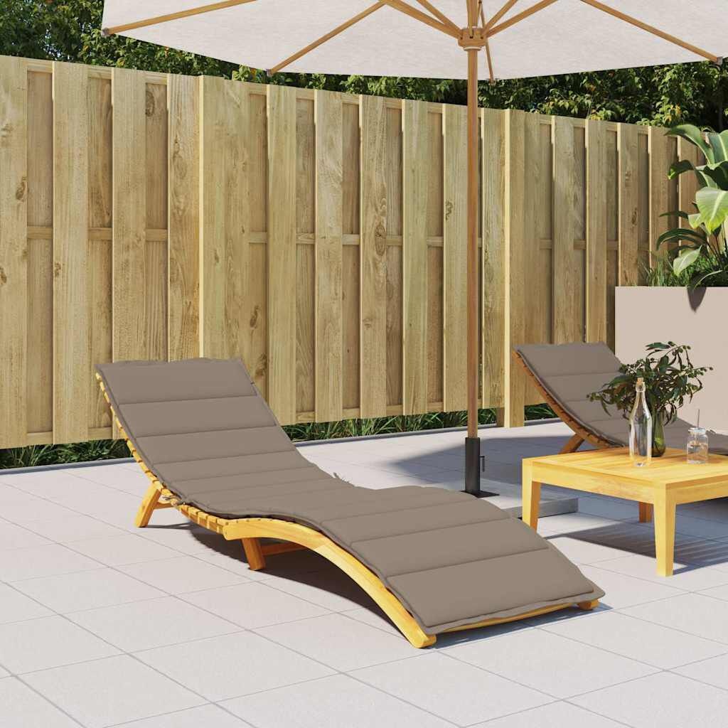 VidaXL Ligbedkussen 200x50x3cm Oxford Stof Taupe - 34% Korting