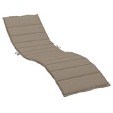 VidaXL Ligbedkussen 200x50x3cm Oxford Stof Taupe - 34% Korting