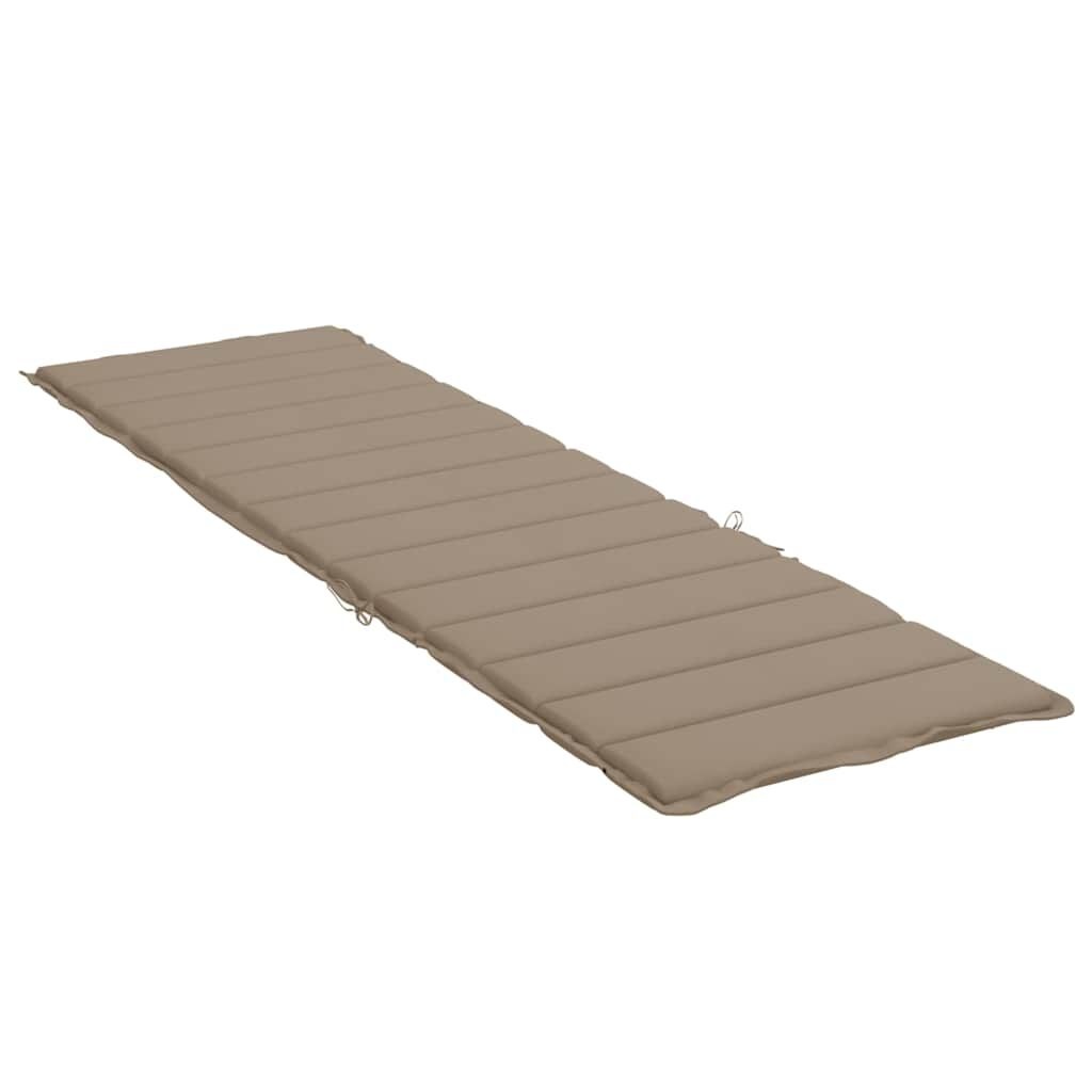 VidaXL Ligbedkussen 200x50x3cm Oxford Stof Taupe - 34% Korting