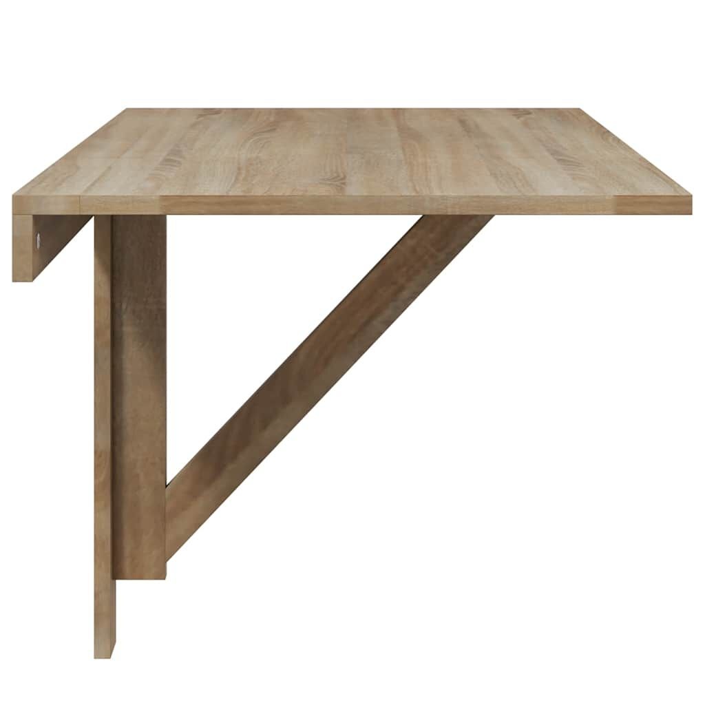 Inklapbare Wandtafel Eikenkleurig 100x60 cm - 34% Korting