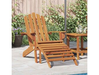 Acaciahouten Adirondack tuinstoel met voetensteun - 35% Korting