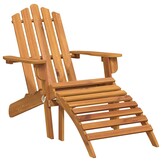 Acaciahouten Adirondack tuinstoel met voetensteun - 35% Korting