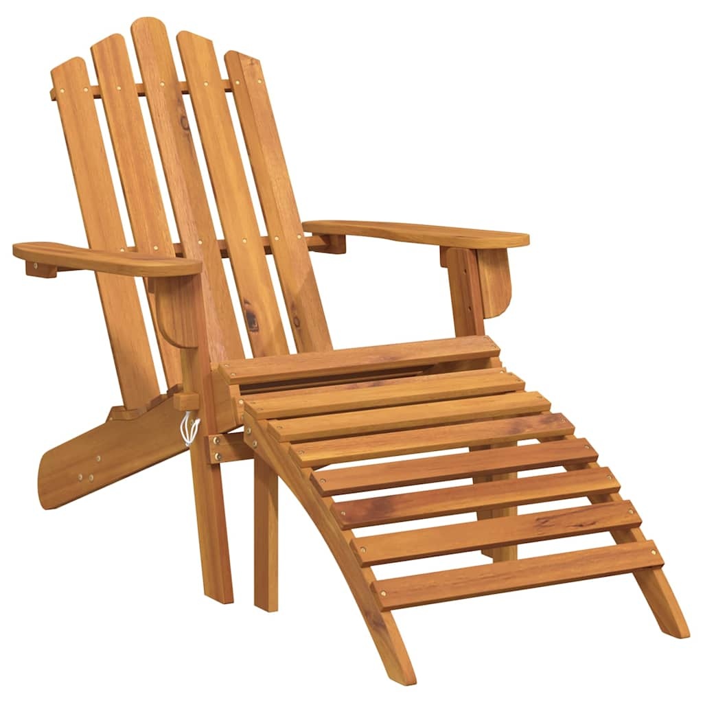 Acaciahouten Adirondack tuinstoel met voetensteun - 35% Korting