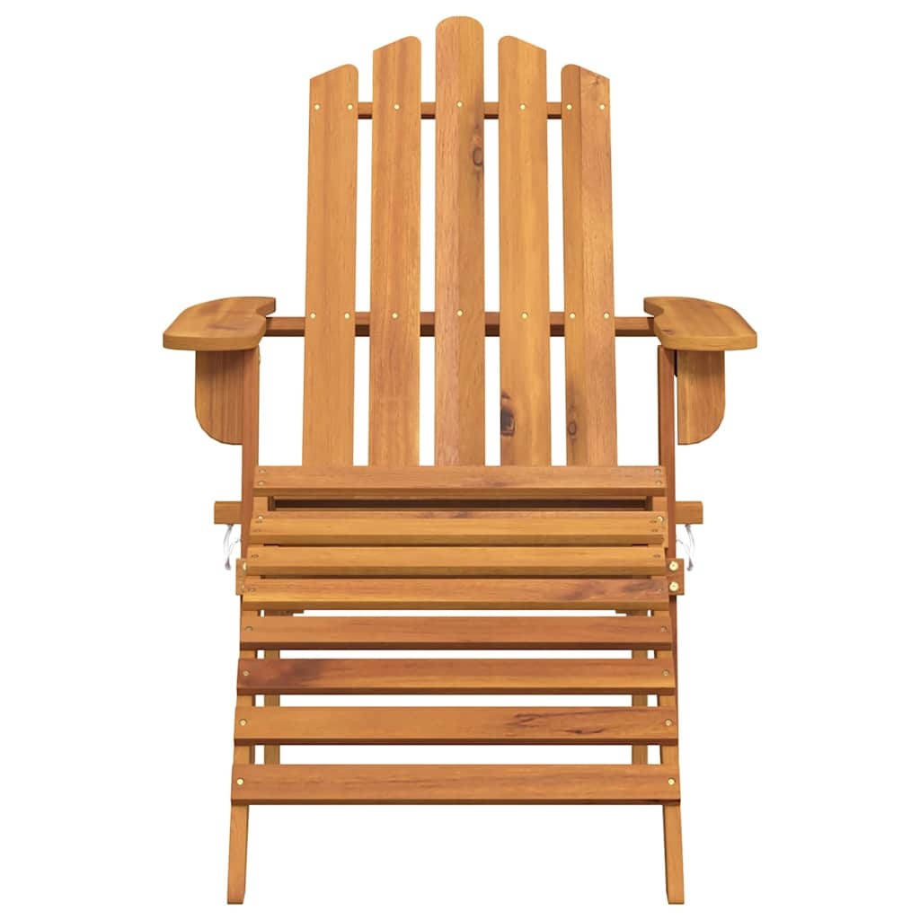 Acaciahouten Adirondack tuinstoel met voetensteun - 35% Korting