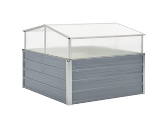 vidaXL Tuinkas Staal Gegalvaniseerd 100x100x85 cm - 34% Korting