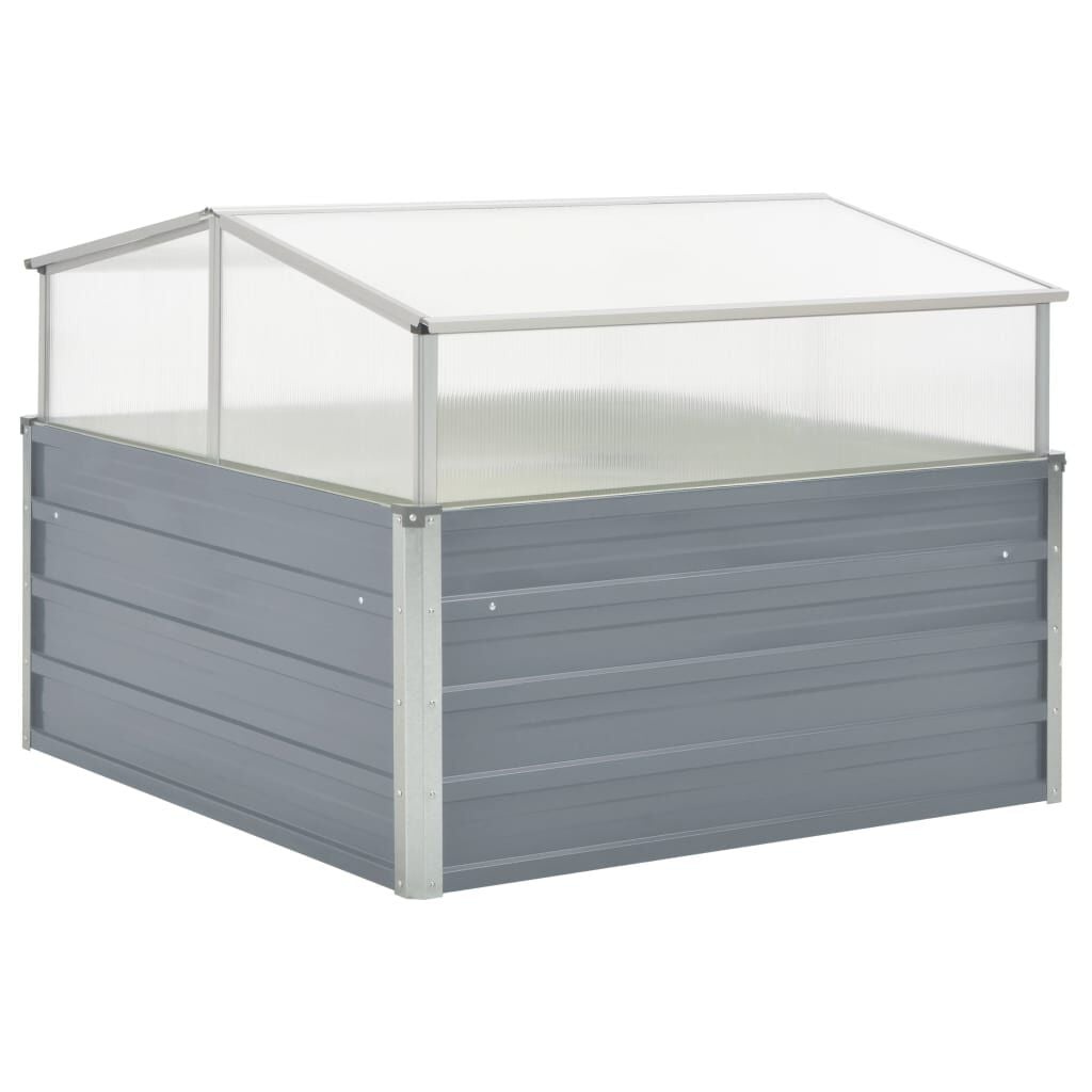 vidaXL Tuinkas Staal Gegalvaniseerd 100x100x85 cm - 34% Korting