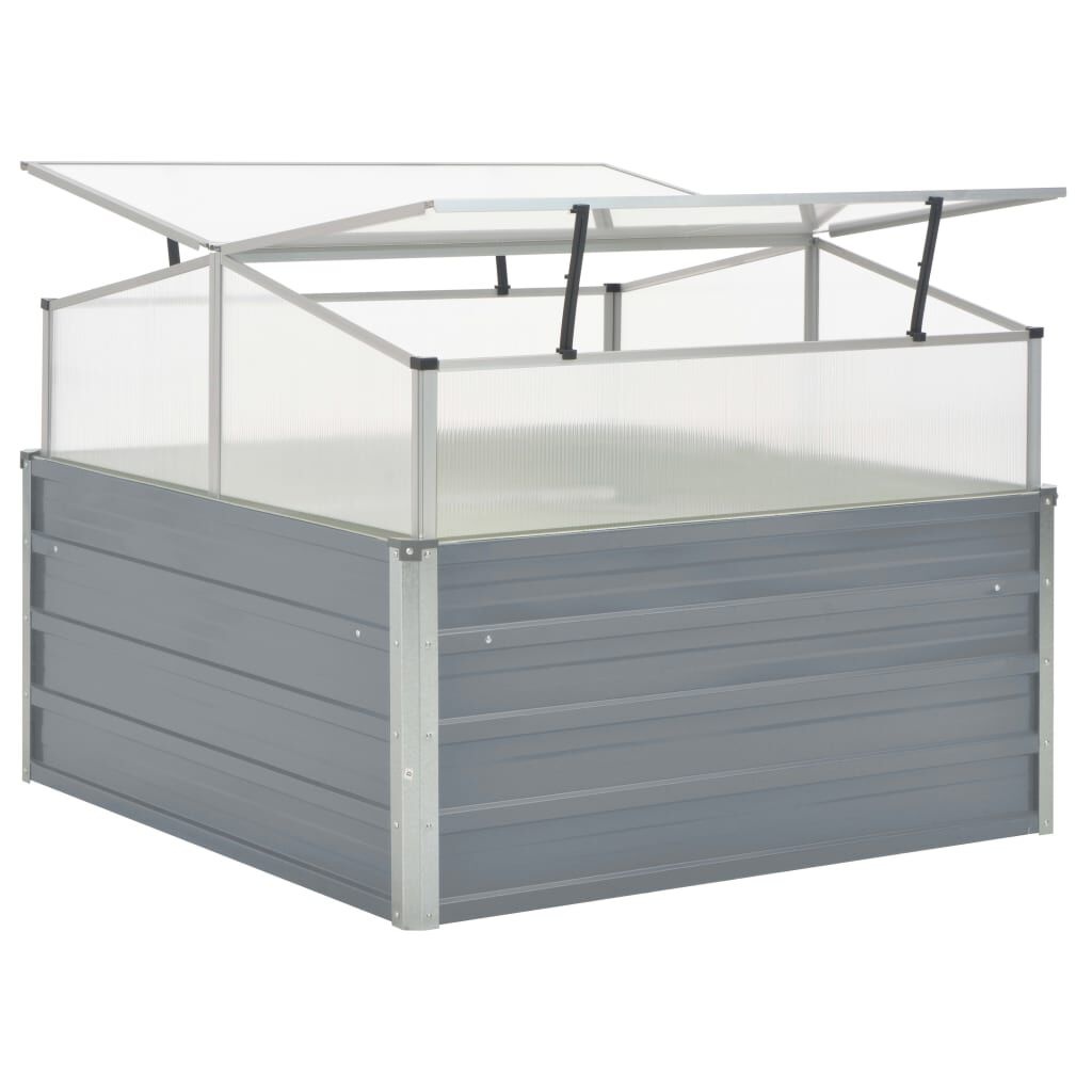 vidaXL Tuinkas Staal Gegalvaniseerd 100x100x85 cm - 34% Korting