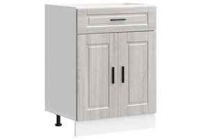 vidaXL Keukenonderkast Porto - Grijs Sonoma Eiken - 60x46x81.5 cm - 52% Korting