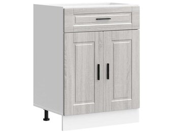 vidaXL Keukenonderkast Porto 60cm Grijs Sonoma Eiken - 35% Korting