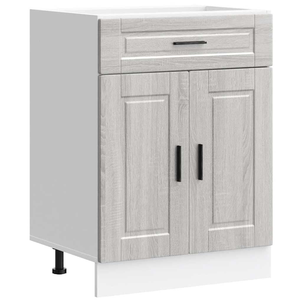 vidaXL Keukenonderkast Porto 60cm Grijs Sonoma Eiken - 35% Korting