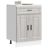 vidaXL Keukenonderkast Porto 60cm Grijs Sonoma Eiken - 35% Korting