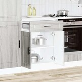 vidaXL Keukenonderkast Porto 60cm Grijs Sonoma Eiken - 35% Korting