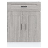 vidaXL Keukenonderkast Porto 60cm Grijs Sonoma Eiken - 35% Korting