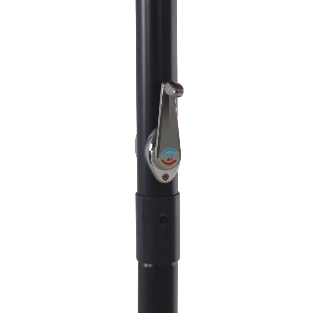 Hangende Parasol Taupe met Aluminium Paal - 35% Korting
