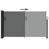 vidaXL Uittrekbaar Windscherm 117x300 cm Antraciet - 34% Korting