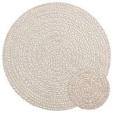 vidaXL ZIZUR Vloerkleed Crème Ø 90 cm Jute Look - Binnen & Buiten - 33% Korting