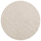 vidaXL ZIZUR Vloerkleed Crème Ø 90 cm Jute Look - Binnen & Buiten - 33% Korting