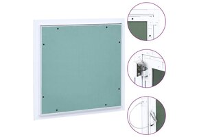 VidaXL Toegangspaneel Aluminium Frame & Gipsplaat 30x30 cm - 46% Korting
