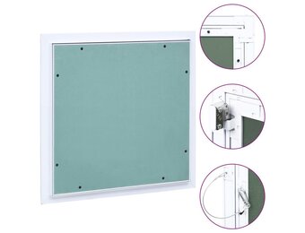 VidaXL Toegangspaneel Aluminium Frame Gipsplaat 300x300mm - 34% Korting